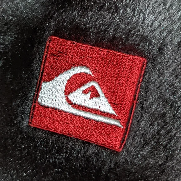 Quicksilver Christmas Stocking Graphic Faux Fur New No Tags - Picture 6 of 7